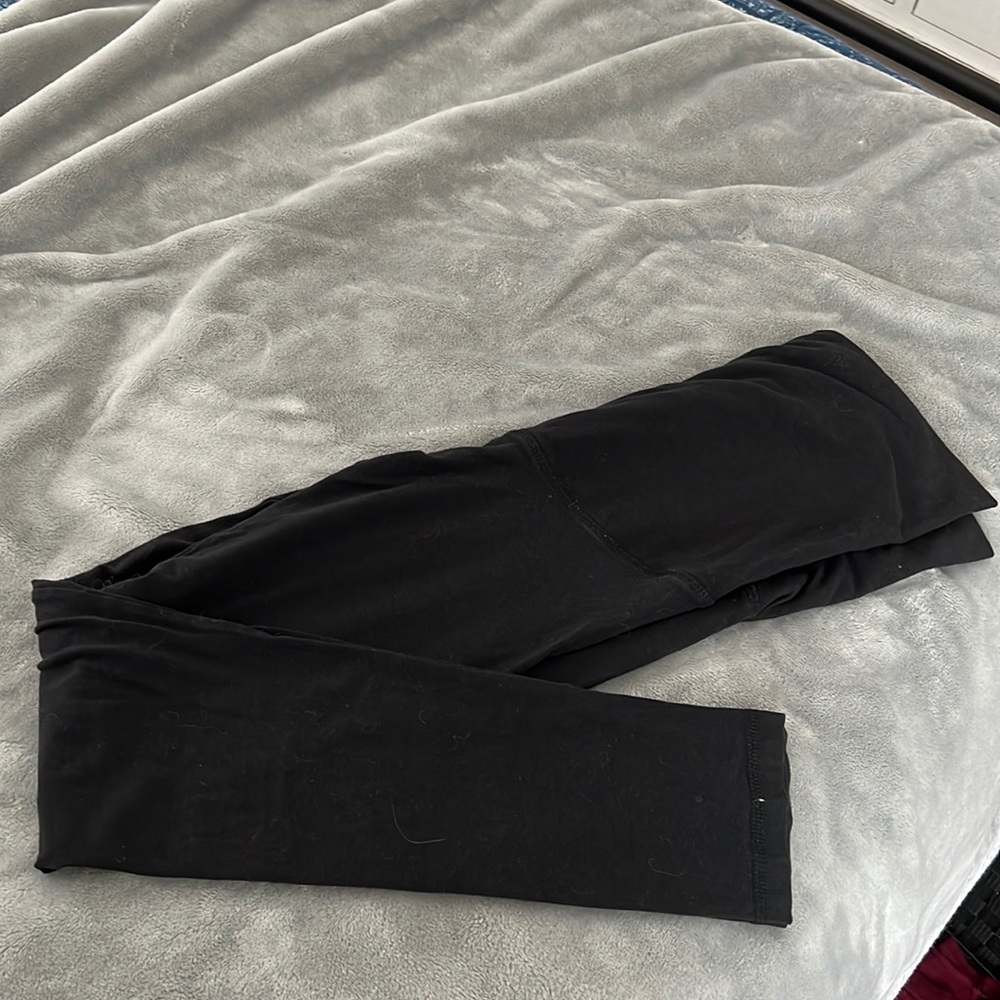 Basic black maternity leggings medium H&M